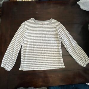 Cat & Jack Girl’s Striped Long Sleeve Shirt, Size 10/12